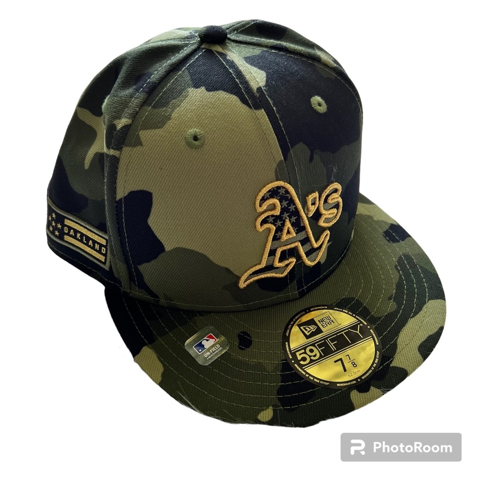 New Era Oakland Athletics Armed Forces 2022 59fifty Fitted Cap Limited Edition